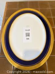 MaxSold Auction: Aynsley Cobalt Blue & Gold Gilt Bone China Serving Platter, 14 in - New Westminster (British Columbia, Canada) PARTNER MANAGED Downsizing Online Auction -  Jamieson Court (CONDO)