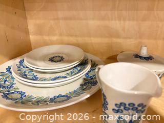 MaxSold Auction: Figgjo Flint Blue Floral Ceramic Dinnerware Set (Mixed Lot) - New Westminster (British Columbia, Canada) PARTNER MANAGED Downsizing Online Auction -  Jamieson Court (CONDO)