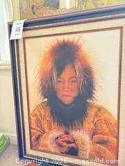MaxSold Auction: Framed Stretched Canvas Print, Inuit Child Portrait by F. Bruehmer - New Westminster (British Columbia, Canada) PARTNER MANAGED Downsizing Online Auction -  Jamieson Court (CONDO)
