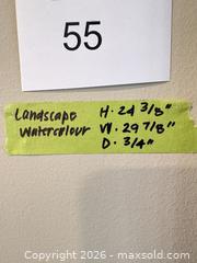 MaxSold Auction: Framed Watercolor Landscape Painting, Signed (lower left) - New Westminster (British Columbia, Canada) PARTNER MANAGED Downsizing Online Auction -  Jamieson Court (CONDO)