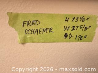 MaxSold Auction: Fred Schaefer Signed Artist Proof Print, Framed, 23 1/8 x 27 5/8 in - New Westminster (British Columbia, Canada) PARTNER MANAGED Downsizing Online Auction -  Jamieson Court (CONDO)