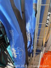 MaxSold Auction: Lot: Folding Camping Chairs, Beach Umbrella, Trekking Poles & Yoga Mat - New Westminster (British Columbia, Canada) PARTNER MANAGED Downsizing Online Auction -  Jamieson Court (CONDO)