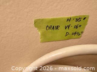 MaxSold Auction: Lot: Framed Watercolor, Matted Prints & White Metal Chair - New Westminster (British Columbia, Canada) PARTNER MANAGED Downsizing Online Auction -  Jamieson Court (CONDO)