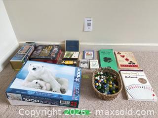 MaxSold Auction: Mixed Lot: 1000-Piece Puzzle, Games, Cards, Marbles & Magic - New Westminster (British Columbia, Canada) PARTNER MANAGED Downsizing Online Auction -  Jamieson Court (CONDO)