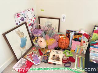 MaxSold Auction: Mixed Lot: Peter Rabbit Framed Print & Seasonal Craft Items - New Westminster (British Columbia, Canada) PARTNER MANAGED Downsizing Online Auction -  Jamieson Court (CONDO)