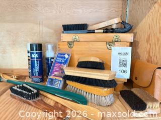 MaxSold Auction: Mixed Shoe Care Kit & Accessories (Brushes, Polish, Protectant) - New Westminster (British Columbia, Canada) PARTNER MANAGED Downsizing Online Auction -  Jamieson Court (CONDO)