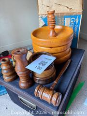 MaxSold Auction: Mixed Wooden Lot: Coasters, Coaster Holder, Gavel, Candle Holders - New Westminster (British Columbia, Canada) PARTNER MANAGED Downsizing Online Auction -  Jamieson Court (CONDO)