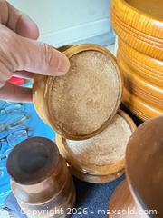 MaxSold Auction: Mixed Wooden Lot: Coasters, Coaster Holder, Gavel, Candle Holders - New Westminster (British Columbia, Canada) PARTNER MANAGED Downsizing Online Auction -  Jamieson Court (CONDO)