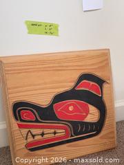 MaxSold Auction: Northwest Coast Style Carved Wood Lot — Paddle, Panel, Box, Accessories - New Westminster (British Columbia, Canada) PARTNER MANAGED Downsizing Online Auction -  Jamieson Court (CONDO)