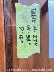 MaxSold Auction: Oak Console Table, 54" W x 16" D x 27" H - New Westminster (British Columbia, Canada) PARTNER MANAGED Downsizing Online Auction -  Jamieson Court (CONDO)