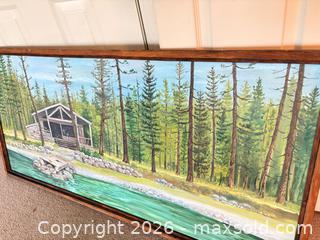 MaxSold Auction: Original 1977 Eugene Ellingson Signed Canvas Painting 25 5/8 x 53 5/8" - New Westminster (British Columbia, Canada) PARTNER MANAGED Downsizing Online Auction -  Jamieson Court (CONDO)