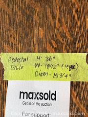 MaxSold Auction: Pedestal Side Table, Table Lamp with Shade, Wood Wine Rack - New Westminster (British Columbia, Canada) PARTNER MANAGED Downsizing Online Auction -  Jamieson Court (CONDO)