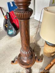MaxSold Auction: Pedestal Side Table, Table Lamp with Shade, Wood Wine Rack - New Westminster (British Columbia, Canada) PARTNER MANAGED Downsizing Online Auction -  Jamieson Court (CONDO)