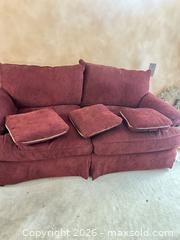 MaxSold Auction: Maroon Sofa - Las Vegas (NV, USA) PARTNER MANAGED Estate Sale Online Auction - Losee Road