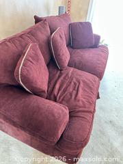 MaxSold Auction: Maroon Sofa - Las Vegas (NV, USA) PARTNER MANAGED Estate Sale Online Auction - Losee Road