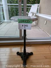 MaxSold Auction: Marble Top Bistro Side Table with Cast Iron Base - West Vancouver (British Columbia, Canada) SELLER MANAGED Estate Sale Online Auction - Marine Drive