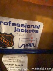 MaxSold Auction: Vintage Canucks Black "Flying Skate" Bomber Jacket by Shain of Canada - West Vancouver (British Columbia, Canada) SELLER MANAGED Estate Sale Online Auction - Marine Drive