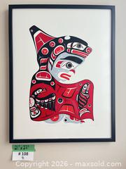 MaxSold Auction: Vintage Signed Print, "Kwa-Gaulth Dancer" by John A. Sharkey, 192/250 - West Vancouver (British Columbia, Canada) SELLER MANAGED Estate Sale Online Auction - Marine Drive