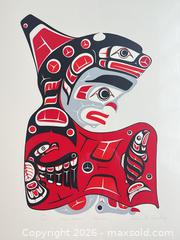 MaxSold Auction: Vintage Signed Print, "Kwa-Gaulth Dancer" by John A. Sharkey, 192/250 - West Vancouver (British Columbia, Canada) SELLER MANAGED Estate Sale Online Auction - Marine Drive