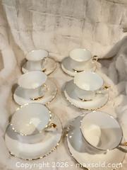 MaxSold Auction: Royal Albert Val D'or Bone China Set of 6, White with Gold Trim - Hamilton (Ontario, Canada) SELLER MANAGED Estate Sale Online Auction - Gray Road