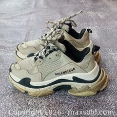 MaxSold Auction: Balenciaga Triple S Sneakers, Beige & Black, Size 5 - Toronto (Ontario, Canada) SELLER MANAGED Reseller Online Auction - Esandar Drive (STORAGE)