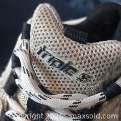 MaxSold Auction: Balenciaga Triple S Sneakers, Beige & Black, Size 5 - Toronto (Ontario, Canada) SELLER MANAGED Reseller Online Auction - Esandar Drive (STORAGE)