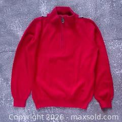 MaxSold Auction: Burberry Children Red Zip-Up Sweater, Size 5Y, Excellent Condition - Toronto (Ontario, Canada) SELLER MANAGED Reseller Online Auction - Esandar Drive (STORAGE)