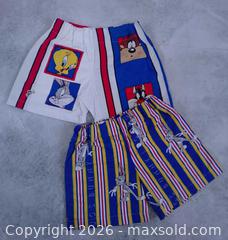 MaxSold Auction: Custom Vintage Reworked Shorts – Looney Tunes & Bugs Bunny, Size Large - Toronto (Ontario, Canada) SELLER MANAGED Reseller Online Auction - Esandar Drive (STORAGE)