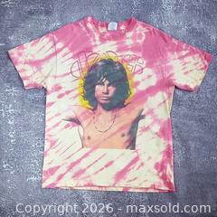 MaxSold Auction: Vintage 1990 The Doors Tie-Dye T-Shirt, Single Stitch, USA Made, Hanes, Large - Toronto (Ontario, Canada) SELLER MANAGED Reseller Online Auction - Esandar Drive (STORAGE)