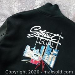 MaxSold Auction: Vintage 1990s Street Legal Embroidered Varsity Jacket, Small, Brand New - Toronto (Ontario, Canada) SELLER MANAGED Reseller Online Auction - Esandar Drive (STORAGE)