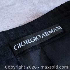 MaxSold Auction: Vintage Giorgio Armani 1980s-Inspired Suit, Super 150 Wool, Made in Italy, Black, Size Large - Toronto (Ontario, Canada) SELLER MANAGED Reseller Online Auction - Esandar Drive (STORAGE)
