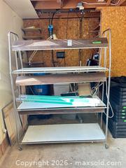 MaxSold Auction: Plant Shelf With Lights and Bulbs C - Burlington (Ontario, Canada) Moving Online Auction - Mcniven Road