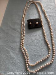 MaxSold Auction: Imitation Pearl Necklaces & Earrings — White, Silver, Cream - Burlington (Ontario, Canada) Moving Online Auction - Mcniven Road
