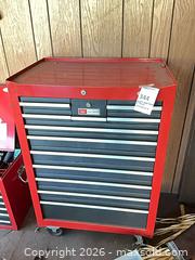 MaxSold Auction: Craftsman Rolling Tool Chest / Tool Cabinet, Red with Chrome Trim - Los Angeles (California, USA) PARTNER MANAGED Estate Sale Online Auction - Wish Avenue