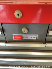 MaxSold Auction: Craftsman Rolling Tool Chest / Tool Cabinet, Red with Chrome Trim - Los Angeles (California, USA) PARTNER MANAGED Estate Sale Online Auction - Wish Avenue