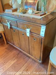 MaxSold Auction: Drexel Wood Sideboard / Buffet, Medium Brown, Brass Pulls - Los Angeles (California, USA) PARTNER MANAGED Estate Sale Online Auction - Wish Avenue
