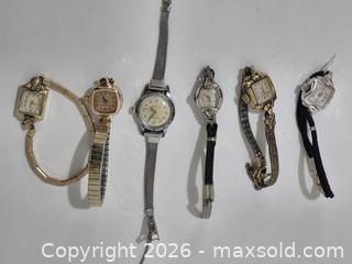 MaxSold Auction: 6 Vintage Watches - Pickering (Ontario, Canada) SELLER MANAGED Reseller Online Auction - Old Brock Road