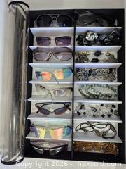 MaxSold Auction: Box of Sunglasses and 7 Necklaces - Pickering (Ontario, Canada) SELLER MANAGED Reseller Online Auction - Old Brock Road