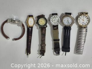 MaxSold Auction: Lot of 6 Vintage Watches - Pickering (Ontario, Canada) SELLER MANAGED Reseller Online Auction - Old Brock Road