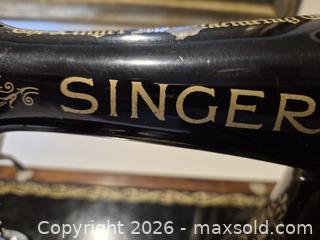 MaxSold Auction: Vintage Hand Crank Singer Sewing Machine - Pickering (Ontario, Canada) SELLER MANAGED Reseller Online Auction - Old Brock Road