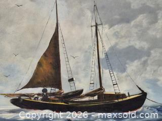 MaxSold Auction: Vintage Signed Oil Painting - Pickering (Ontario, Canada) SELLER MANAGED Reseller Online Auction - Old Brock Road