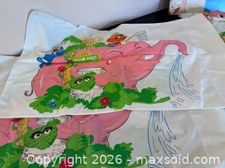 MaxSold Auction: 1980s Pillowcases & Tea Towels with Sesame Street, Peanuts, Disney - Marietta (Georgia, USA) PARTNER MANAGED Estate Sale Online Auction - Casteel Park Drive Southwest