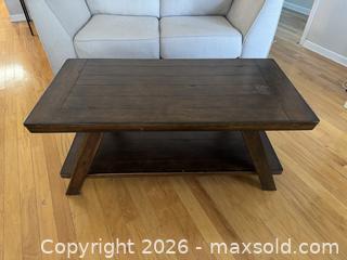 MaxSold Auction: Ashley Furniture Dark Brown Engineered Wood Coffee Table (coordinates with lot 193) - Marietta (Georgia, USA) PARTNER MANAGED Estate Sale Online Auction - Casteel Park Drive Southwest