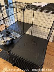 MaxSold Auction: Black Coated Metal Wire Cat Condo - Modular Cube Cage - Marietta (Georgia, USA) PARTNER MANAGED Estate Sale Online Auction - Casteel Park Drive Southwest