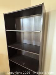 MaxSold Auction: Black Engineered Wood Bookcase with 5 Shelves (Narrow) - Marietta (Georgia, USA) PARTNER MANAGED Estate Sale Online Auction - Casteel Park Drive Southwest