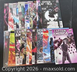 MaxSold Auction: Captain America Marvel Single Issue Comics, approx. 18 - Marietta (Georgia, USA) PARTNER MANAGED Estate Sale Online Auction - Casteel Park Drive Southwest