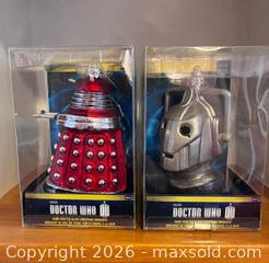 MaxSold Auction: Doctor Who Glass Collectible Ornaments - Dalek & Cyberman - Marietta (Georgia, USA) PARTNER MANAGED Estate Sale Online Auction - Casteel Park Drive Southwest