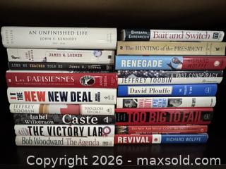 MaxSold Auction: Hardcover Books: Politics & Biography by Woodward, Wilkerson, Toobin - Marietta (Georgia, USA) PARTNER MANAGED Estate Sale Online Auction - Casteel Park Drive Southwest