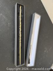 MaxSold Auction: Harry Potter Hermione Replica Wand, Gold/Brass Tone - Marietta (Georgia, USA) PARTNER MANAGED Estate Sale Online Auction - Casteel Park Drive Southwest
