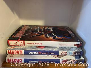MaxSold Auction: Lot of 3 Marvel Graphic Novels - Spider-Man & Spider-Verse - Marietta (Georgia, USA) PARTNER MANAGED Estate Sale Online Auction - Casteel Park Drive Southwest